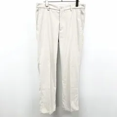 【中古】[印象B] NIKE GOLF ナイキ ゴルフ コーデュロイパンツ メンズ 32 ホワイトグレーベージュ ポリエステル×ポリウレタン 細畝 ロゴ刺繍 ジップフライのサムネイル