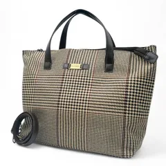 LAUREN RALPH LAUREN ローレンラルフローレン ショルダーバッグ トートバッグ 2way 千鳥格子 チェック キャンバス A4収納可能 大容量 手提げ 斜め掛け クロスボディ 上品 高級感 シック おしゃれ 大人 シック 通勤通学 普段使い
