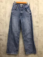 AZUL BY MOUSSY アズールバイマウジー ハイウエストワイド デニムパンツ sizeS/ブルー ■■ レディース