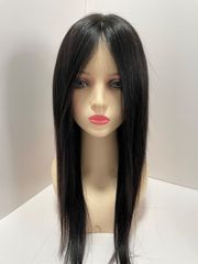フルウィッグ人毛100%医療ウィッグ鎖骨ミディアム ロングストレート