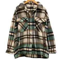 ザラ ZARA ジャケット トップス 上着 長袖 S マルチカラー