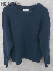 ◇ nano＆co ナノアンドコー ウール 長袖 ニット セーター 38サイズ ネイビー メンズ 【中古】 【1002800637980】のサムネイル