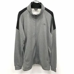 【中古】[印象A] TIGORA ティゴラ カットソージャケット / ブルゾン メンズ L ヘザーグレー ポリ100% ハイネック 裏地無し 若干薄手 ジップアップ ロゴプリント ラグラン 長袖のサムネイル