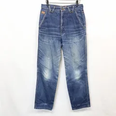 【中古】[印象BC] LANCEL ランセル パンツ / ジーンズ メンズ ブルー 青 デニム ロング テーパード バックポケットに刺繍とロゴプレートのサムネイル