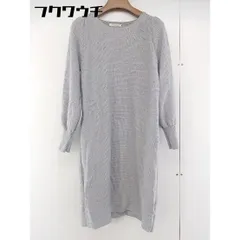 ◇ fredy emue フレディ エミュ クルーネック 長袖 ミニ ニット ワンピース サイズ 38 グレー レディース  【中古】 【1112210011628】のサムネイル