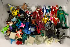 ジャンク品 キャラクター玩具 まとめ ソフビ フィギュア 指人形 ウルトラマン 仮面ライダー 戦隊シリーズ ポケモン ナルト 他