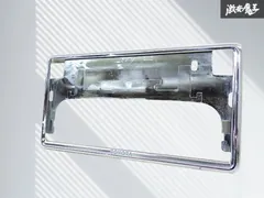 ☆割れ無し☆ トヨタ 純正 汎用 メッキ ナンバーフレーム ナンバープレート ライセンスフレーム 1枚 08407-00270 即納 棚のサムネイル
