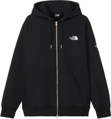 ザ・ノース・フェイス THE NORTH FACE アウトドア スクエアロゴフルジップ Square Logo Full Zip トップス スウェット シャツ メンズ レディース キャンプ レジャー  NT62349 K2 ブラック2