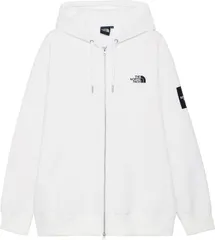 ザ・ノース・フェイス THE NORTH FACE アウトドア スクエアロゴフルジップ Square Logo Full Zip トップス スウェット シャツ メンズ レディース キャンプ レジャー  NT62349 W ホワイト