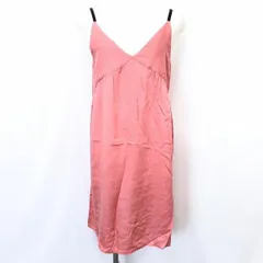 【中古】[印象AB] BEAUTY＆YOUTH UNITED ARROWS ビューティーアンドユース キャミソールワンピース レディース くすみピンク系 テンセル100% キャミソールチュニック 無地 裏地無し