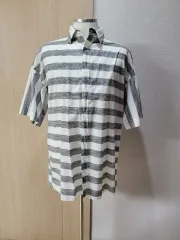 ZARA MAN(ザラマン) ストライプ 半袖 シャツ 120 白