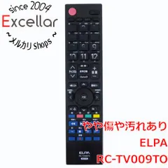 [bn:3] ELPA　テレビリモコン東芝(レグザ)用　RC-TV009TO　本体いたみのサムネイル