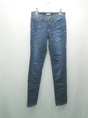 ◇ YANUK ヤヌーク フロントファスナー ブランドロゴパッチ カジュアル デニムパンツ サイズ26 ブルー レディース E  【1308290067017】のサムネイル