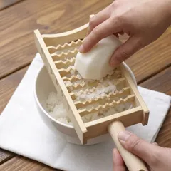 木製 鬼おろし器（竹製刃）丸柄 吊り下げ穴付のサムネイル