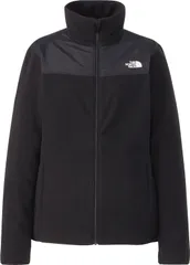 ザ・ノース・フェイス THE NORTH FACE アウトドア マウンテンバーサマイクロジャケット レディース トップス アウター 上着 フリース 保温 軽量 防寒 登山 ハイキング キャンプ 秋 冬 ファスナーポケット  NLW72504 K ブラック