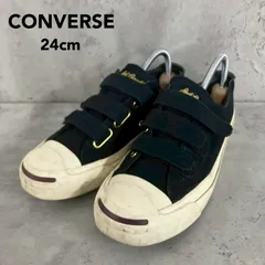 CONVERSE コンバース JACK PURCELL ジャックパーセル V-3 GP RH スニーカー シューズ 靴 24cm ブラック 黒 1SC460 ベルクロ マジックテープ ローカット キャンバス カジュアル ★ ■■