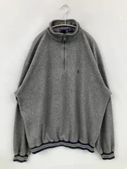 NAUTICA ノーティカ スウェット XL/TG グレー 無地 ワンポイント 刺繍 ライン柄 ブランドロゴ 長袖