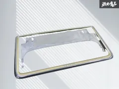 【ストア】TOYOTA トヨタ 純正 ナンバーフレーム ナンバープレート 枠 シルバー/ゴールドメッキ 1枚 08407-00260 即納のサムネイル