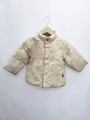 ◇ ⊇ bebe ベベ 中綿 長袖 ジャケット サイズ90 ベージュ ブラウン 男の子 女の子 P  【1409090037382】