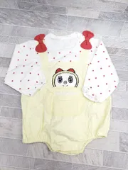 ◇ Θ apres les cours ベビー服 ドラミちゃん 長袖 カバーオール サイズ70～80 ホワイト イエロー マルチ 女の子 P  【1408200041769】