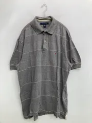 TOMMY HILFIGER トミーヒルフィガー ポロシャツ L グレー