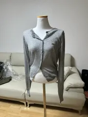 2回着用夏カーディガン グレー