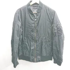 ◇ ⊇ UNIQLO ユニクロ 中綿ウィンドカフス 長袖 MA-1ブルゾン サイズM ブラック レディース E  【1409100034028】