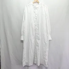 ◇ ⊂ BONLECILL ボンルシール 長袖 ロング ワンピース サイズF ホワイト レディース E  【1410100043552】のサムネイル