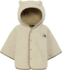 ザ・ノース・フェイス THE NORTH FACE アウトドア ベビーカドルフリースポンチョ 赤ちゃん 子供 アウター 上着 保温 秋冬 防寒 外遊び おでかけ 着脱簡単 ドットボタン ロゴワッペン フード付き 耳付き  NAB72 FI フォッシルアイボリー