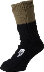 ザ・ノース・フェイス THE NORTH FACE アウトドア ヌプシ ブーティ ソックス メンズ レディース 靴下 厚手 保温 寒さ対策 滑り止め 屋内 部屋用 抗菌防臭 キッズ 子供 親子コーデ 冬用  NN82233 MK ミリタリーオリーブ×TNF