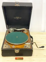 近江八幡市より、メルカリ同時出品中、レコード、蓄音機、レトロ、店舗什器 蓄音機 パラゴン PARAGON & レコード4枚 昭和レトロ ジャンク - メルカリ