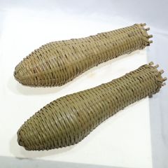 うなぎ籠 竹製もんどり罠 うなぎ筒 アンティーク 竹籠～2本～ - メルカリ