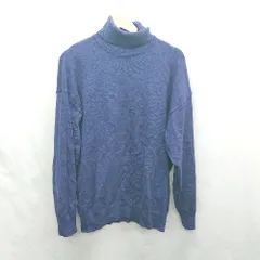 ◇ ⊇ GLOSTER ハイネック 長袖 ニット サイズXL ブルー レディース E  【1501230009102】のサムネイル