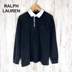 Polo by Ralph Lauren ポロバイラルフローレン ポニー ロゴ刺繍 長袖 ポロシャツ ブラック キッズ トップス 150cm