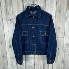 GU ジーユー Levi's リーバイス 2nd type セカンド タイプ インディゴ ブルー 濃紺 濃青 デニム ジャケット Gジャン ジージャン トラッカージャケット レディース L サイズ