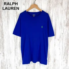 POLO RALPH LAUREN ポロラルフローレン ポニー ロゴ刺繍 クルーネック Tシャツ ブルー メンズ 半袖 トップス