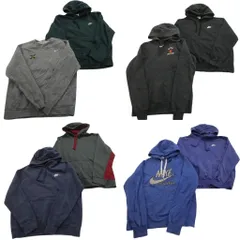 古着卸 まとめ売り ナイキ スウェット 8枚セット ( メンズ M ) フーディー スウォッシュロゴ 中古 古着 NE3010