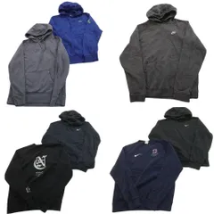 古着卸 まとめ売り ナイキ NIKE スウェット 7枚セット (メンズ S ) フーディー スウォッシュロゴ ブラック 中古 古着 NE3013