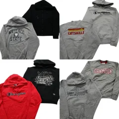 古着卸 まとめ売り チャンピオン Champion スウェット 8枚セット (メンズ S ) ジップパーカー フーディー カレッジ風 中古 古着 NE3042