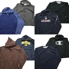 古着卸 まとめ売り チャンピオン Champion スウェット 8枚セット (メンズ 2XL ) ジップパーカー フーディー カレッジ風 中古 古着 NE3047