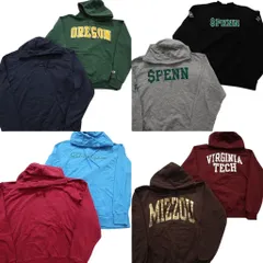 古着卸 まとめ売り チャンピオン Champion スウェット 8枚セット (メンズ L ) フーディー カレッジ風 アーチロゴ 中古 古着 NE3051