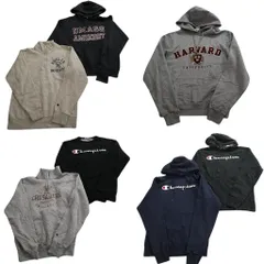古着卸 まとめ売り チャンピオン Champion スウェット 7枚セット (メンズ XS /S ) ハーフジップ フーディー カレッジ風 中古 古着 NE3078
