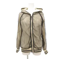 ダブルスタンダードクロージング ダブスタ DOUBLE STANDARD CLOTHING ブルゾン F アイボリー シアー チュール 透け感 フード付き /NLのサムネイル