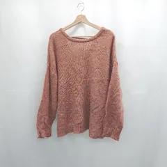 ◇ ⊇ ap retro 無地 長袖 ニットセーター サイズF レッド系 レディース E  【1507030007881】のサムネイル