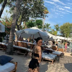 ブラック フリル ハイウエスト ビキニ