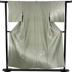 単衣 一越地 本加工染 訪問着 正絹 未使用～160cm Hs690 単衣 一越地