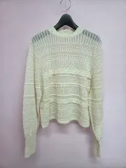 ザラ(ZARA) レース ニット ロング スリーブ