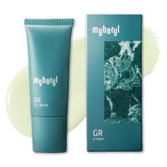 [칠하고 있는 느낌이 없는 자연스러운 피부에] myberyl(마이베릴) CC크림 기초 컨트롤 컬러 프라이머 맨즈 그린 그린 20g 맨즈 메이크업 남성 화장품 초보자 밑 비누 오프 피부색 보정