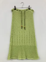 BURBERRY BLUE LABEL バーバリーブルーレーベル ロングスカート M ライトグリーン