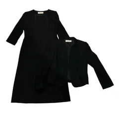  NINA RICCI ニナ リッチ ノーカラージャケット ワンピース ブラックフォーマル セット冠婚葬祭【ZY9】